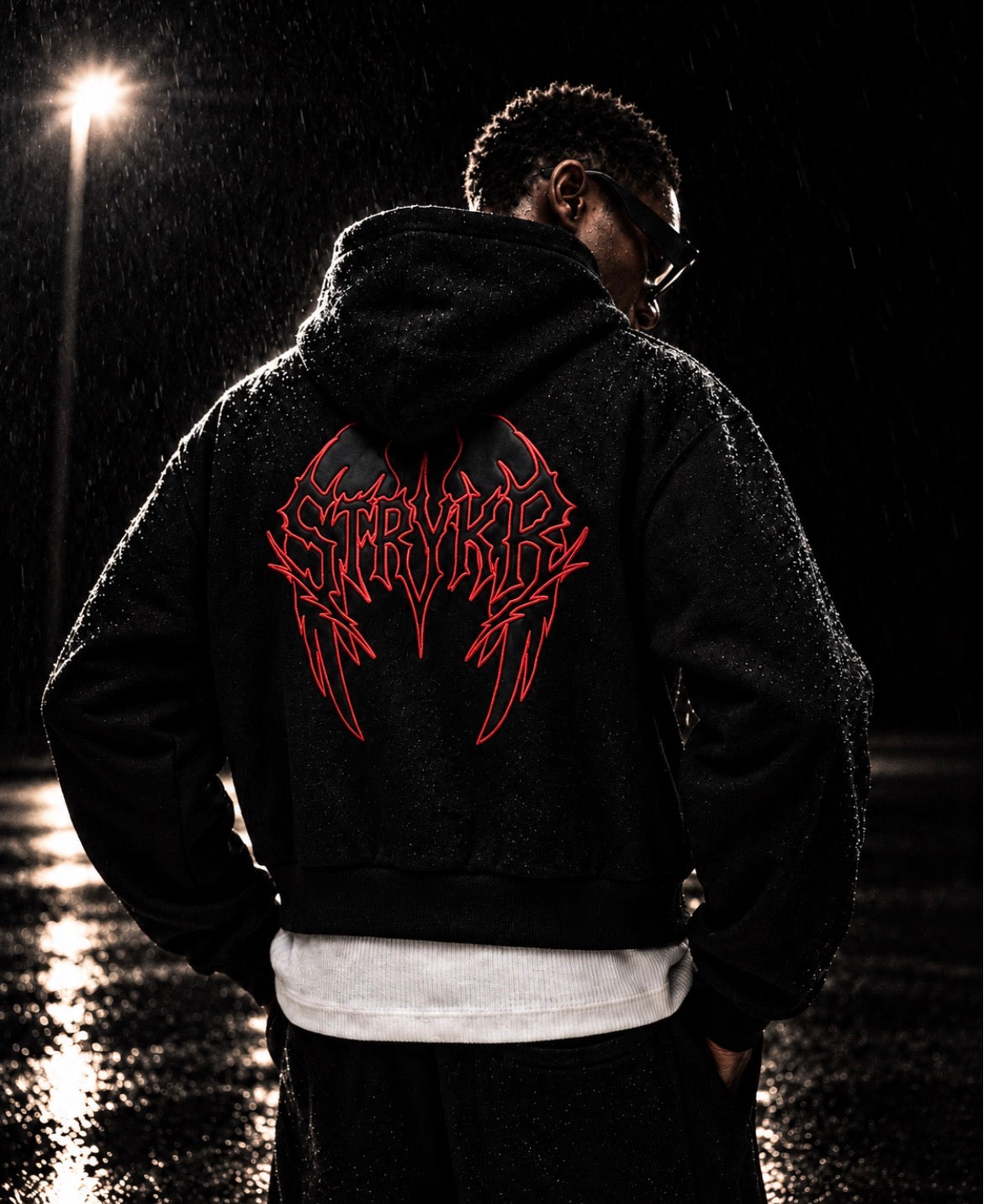 Black & Red pumpcover hoodie