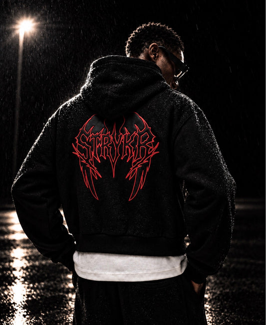 Black & Red pumpcover hoodie