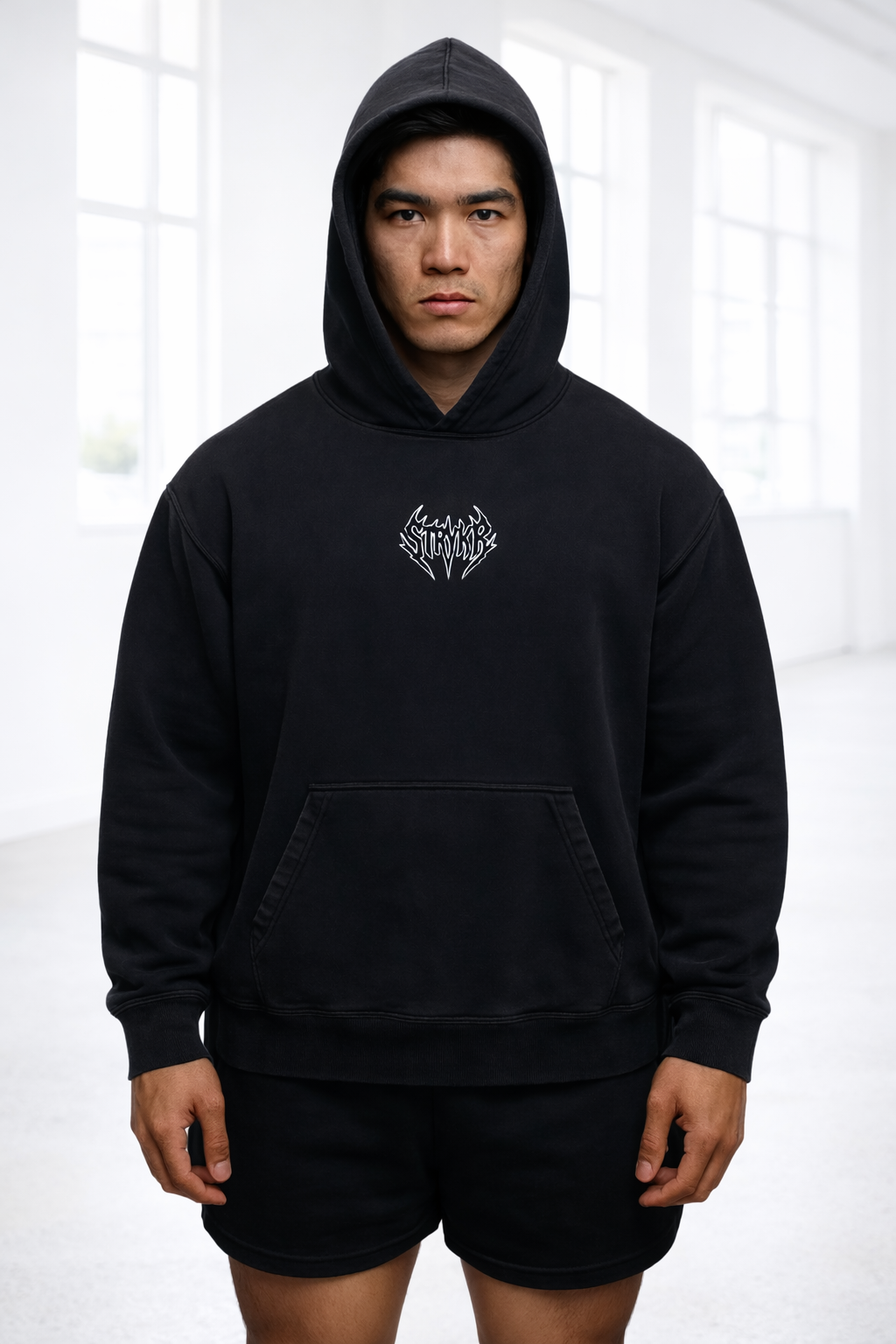 Black & White pumpcover hoodie