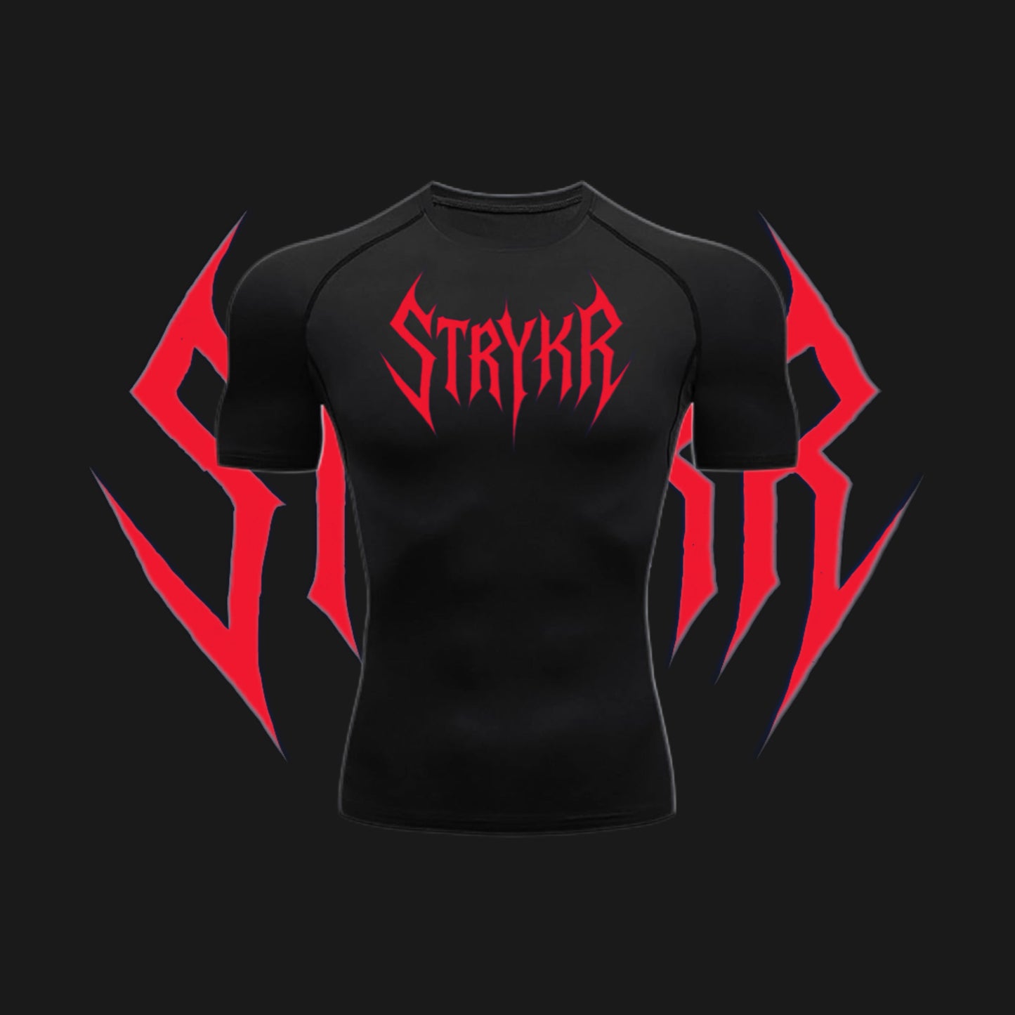 Compression shirt - Black & Red