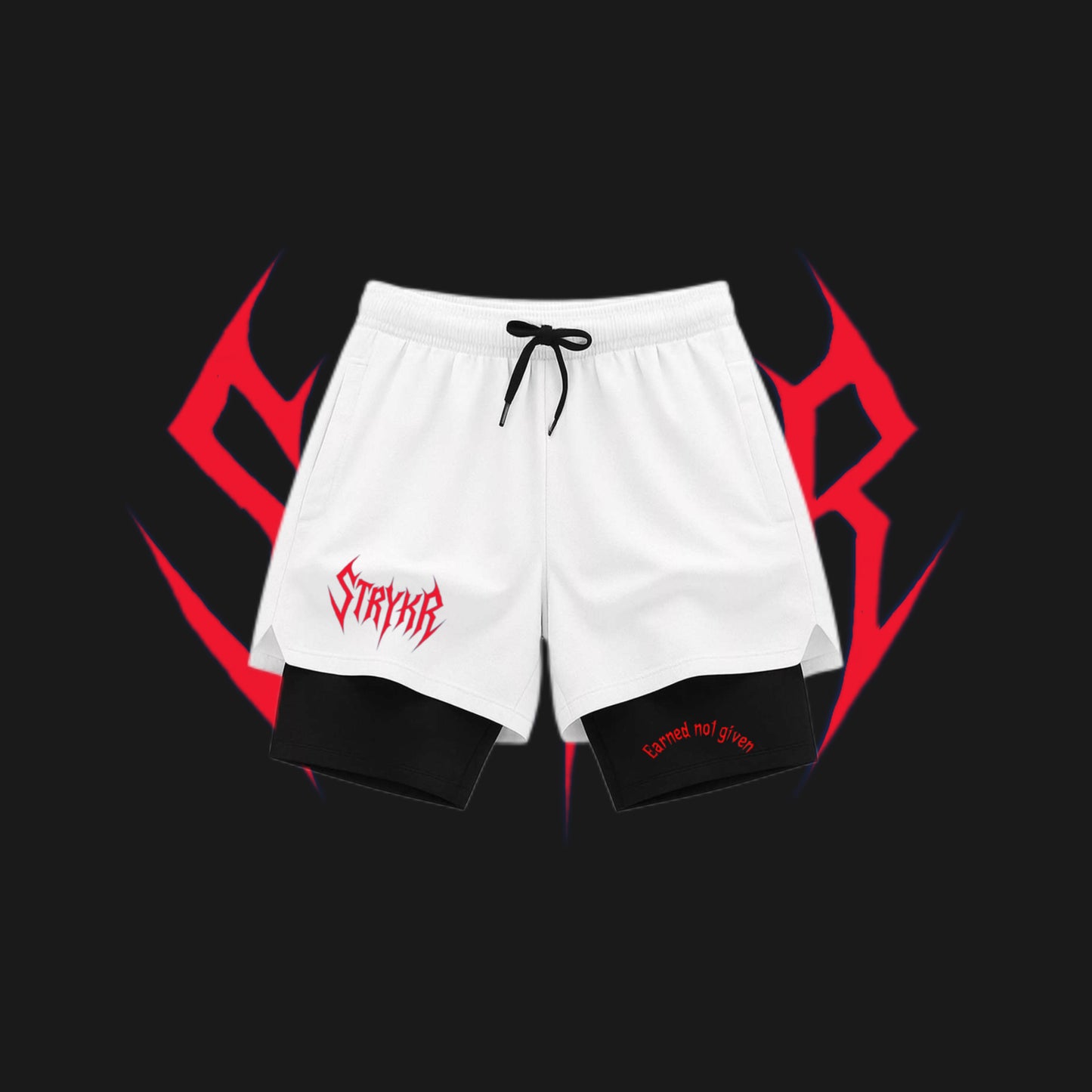 Shorts - White & Red