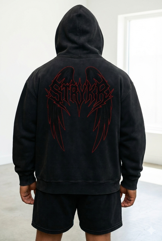 Black & Red pumpcover hoodie
