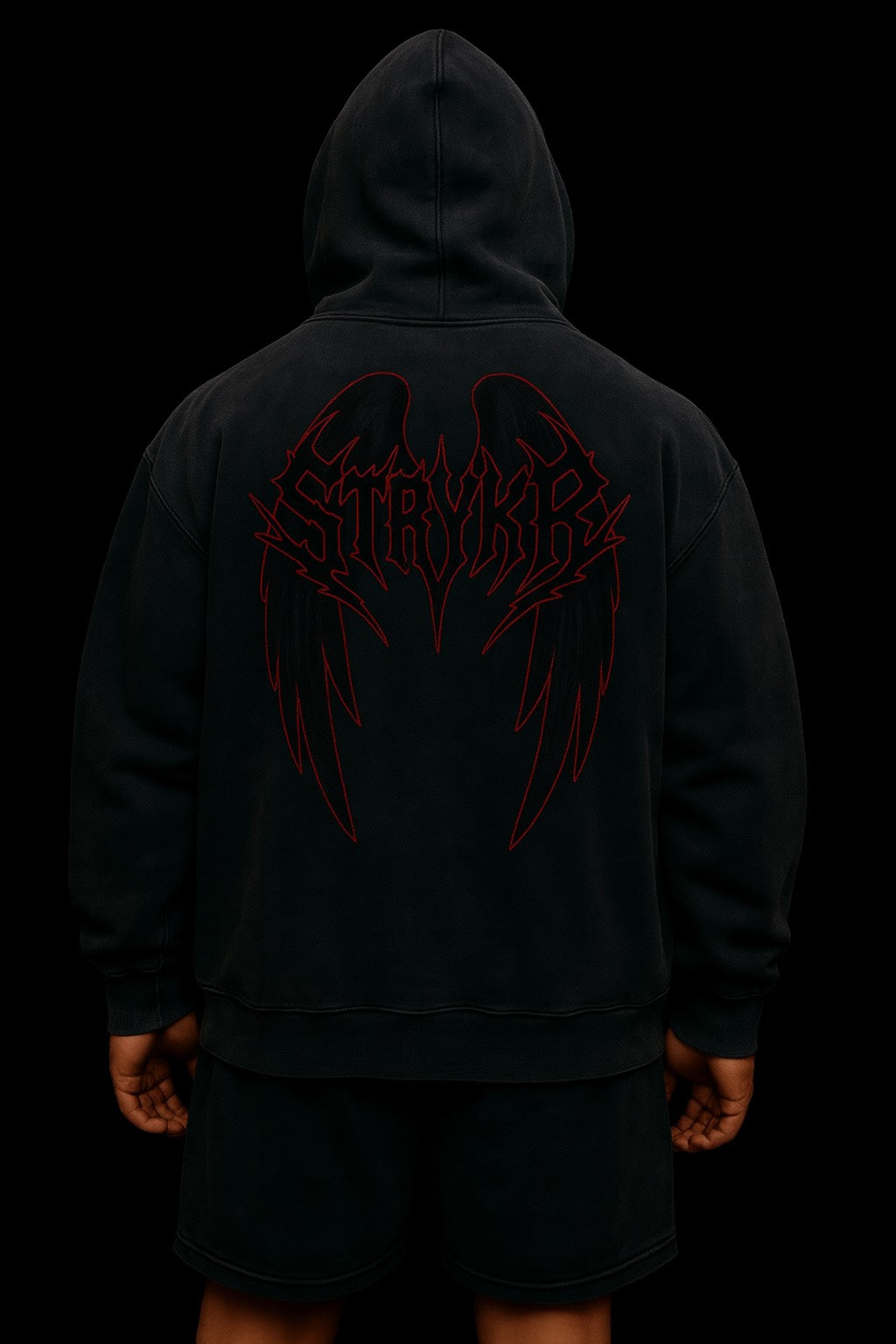 Black & Red pumpcover hoodie