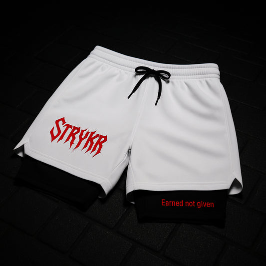 Shorts - White & Red