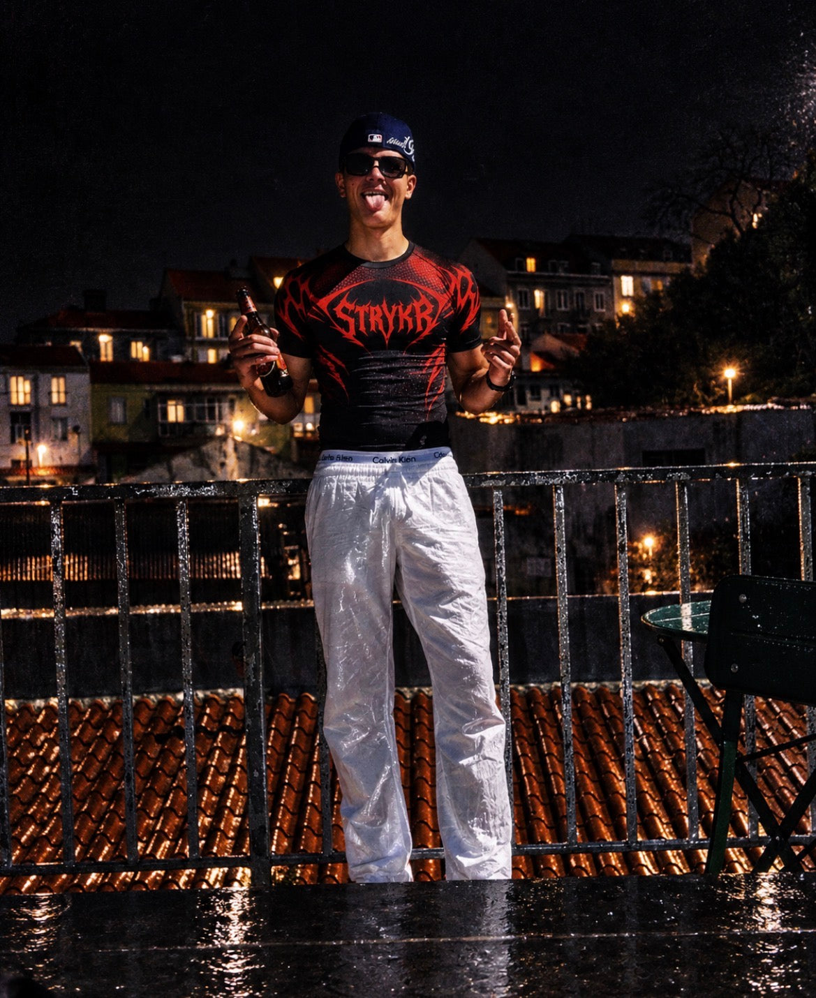 Rose Red Kinetic Compression Shirt