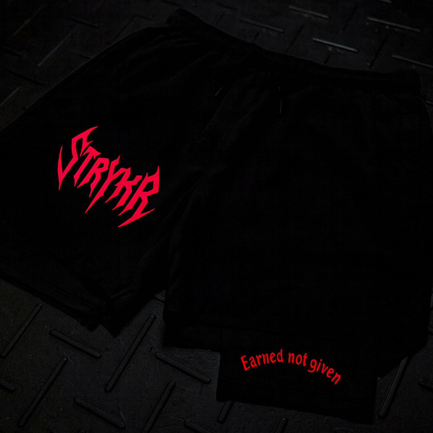 Shorts - Black & Red