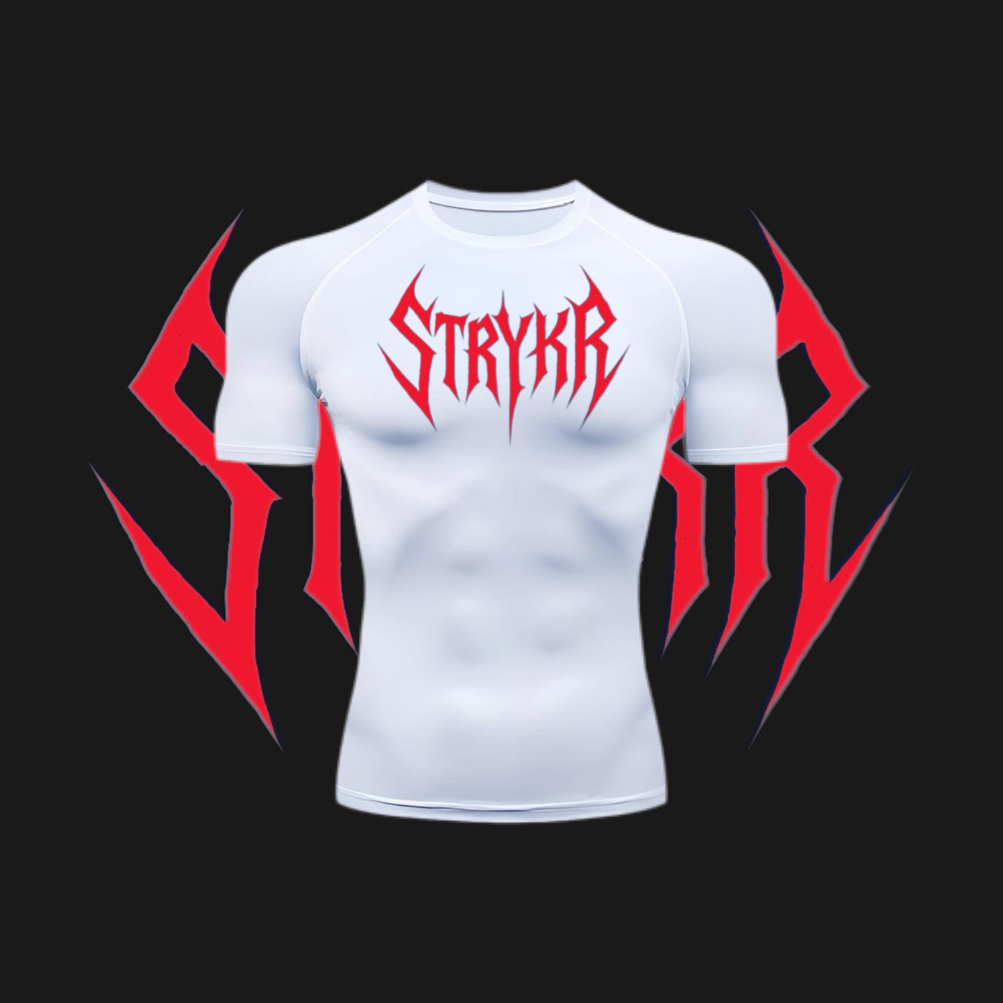 Compression shirt - White & Red