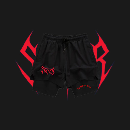 Shorts - Black & Red